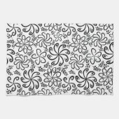 Belle serviette blanche et noire (Horizontal)