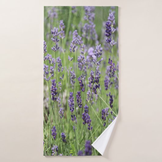 Belle serviette de bain à la lavande (Serviette de bain)