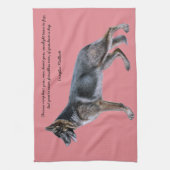 Belle serviette de berger allemand avec le poème (Vertical)