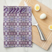 Belle Serviette De Cuisine Aux Fleurs Blanches (Quart Plié)