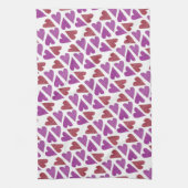 Belle serviette de cuisine de coeurs (Vertical)