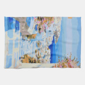 Belle serviette de cuisine grecque (Horizontal)