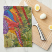 Belle serviette de cuisine italienne Greyhound (Quart Plié)