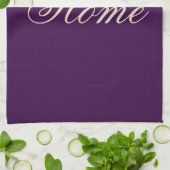 Belle serviette de cuisine violette (Plié)