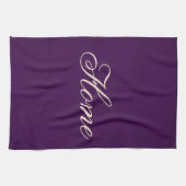 Belle serviette de cuisine violette (Horizontal)