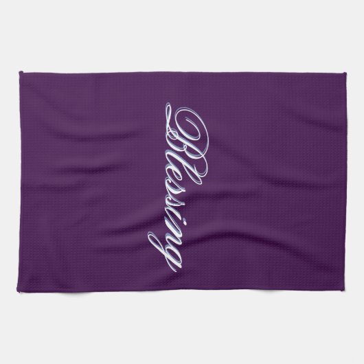 Belle Serviette de cuisine violette (Horizontal)