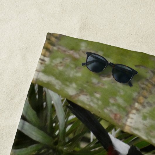 Belle serviette de plage Toucan (En situation)