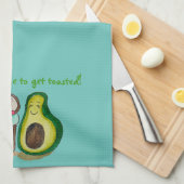 Belle serviette de plat à thème hivernal (Quart Plié)