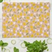 Belle serviette sicilienne au citron (Plié)