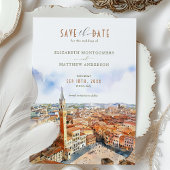 Belle Sienne, Italie Invitation Save the Date