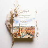 Belle Sienne, Italie Invitation Save the Date