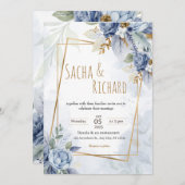 Belle Simple Invitations De Mariage. (Devant / Derrière)