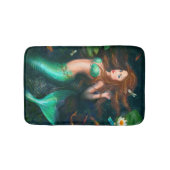 Belle sirène d'imaginaire avec le tapis de bain de (Devant)