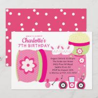 Belle Sleepover Invitation de fête d'anniversaire