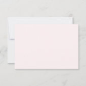 Belle Soft Blush Roses Mariage Rsvp (Dos)