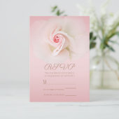 Belle Soft rose Rose humide élégant mariage RSVP (Debout devant)