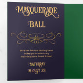 Belle Soirée Masquerade Ball Invitation (Intérieur en premier)