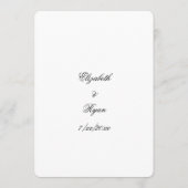 Belle, Succulents & Fleurs sur Burlap Menu (Dos)