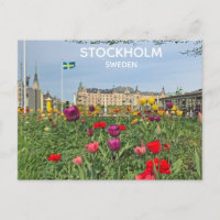 Belle Suède Stockholm Carte postale !