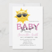 Belle Sunshine Boho Baby shower Invitation (Devant)