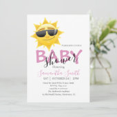 Belle Sunshine Boho Baby shower Invitation (Debout devant)