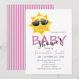 Belle Sunshine Boho Baby shower Invitation