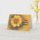 Belle Sunshine Sunflower Carte d'anniversaire (Fleur jaune)