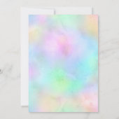 Belle Swan Baby Girl Douche Invitation (Dos)