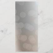 Belle Swan Elégante Carte de menu de mariage perso (Dos)