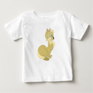Belle T-shirt bébé chatte