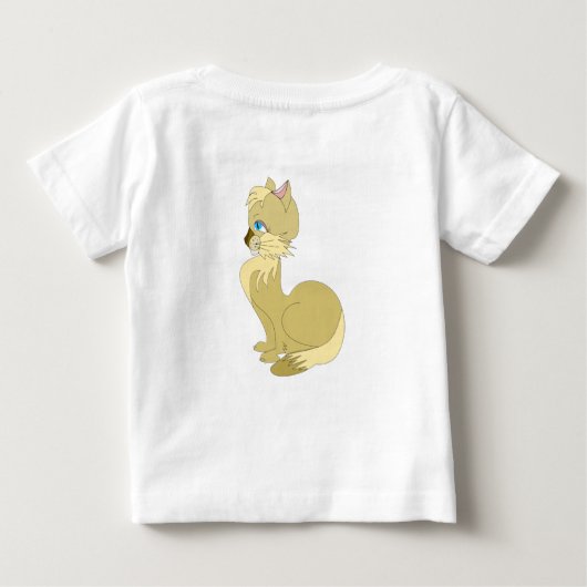 Belle T-shirt bébé chatte (Dos)