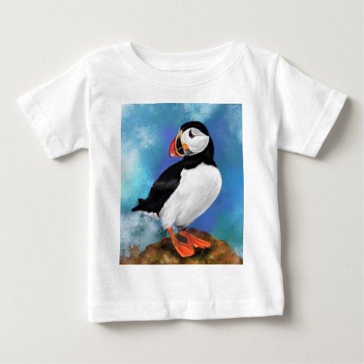 Belle T-shirt Oiseau de Puffin Atlantique (Devant)