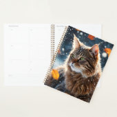 Belle Tabby Gris Feuilles de Chat (Devant avec enveloppe)