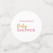 Belle table de Baby shower Ballerina Confetti (Petit recto)