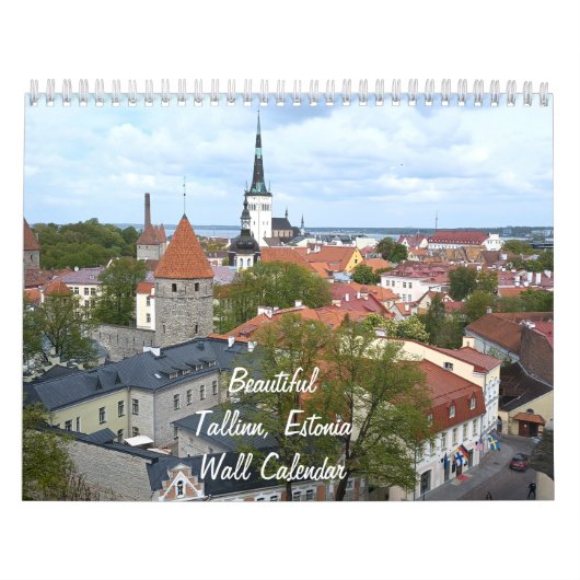 Belle Tallinn, Estonie Calendrier Mur (Protection)