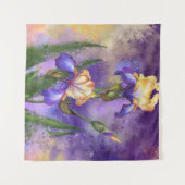 Belle Tapisserie Fleurs Iris (Devant (Horizontal))
