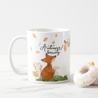 Belle tasse à café d'automne
