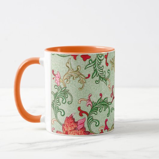 Belle tasse à café imprimé à motifs floraux (Gauche)