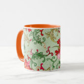 Belle tasse à café imprimé à motifs floraux (Devant gauche)