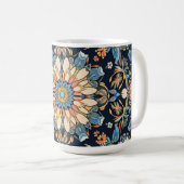 Belle tasse avec motif floral élégant (Devant droit)