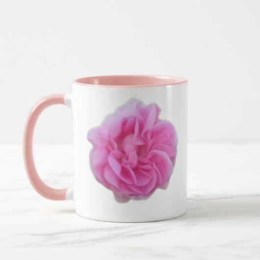 belle tasse avec rose naturel (Gauche)