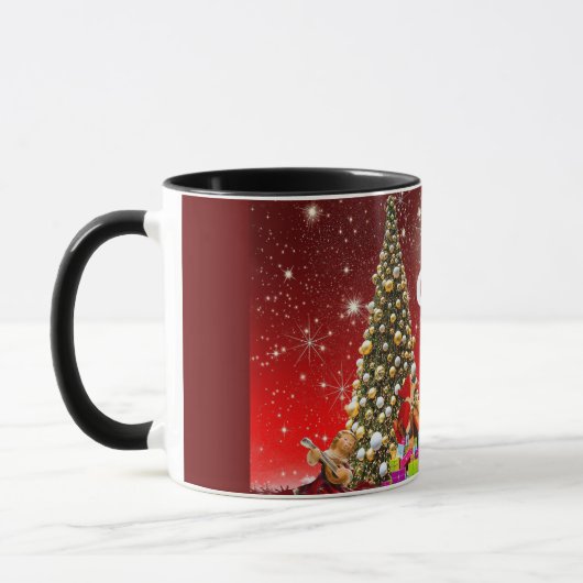 Belle tasse cadeau pour Noël. (Gauche)