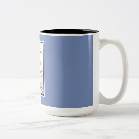 Belle tasse de cadeau avec la conception tirée par (Droit)