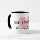 Belle tasse de café de la sonnerie 11oz bonjour (Devant gauche)