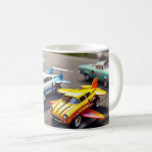 Belle tasse de café de voiture de petites voitures (Devant droit)