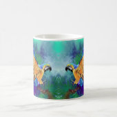 Belle tasse de café perroquet couleur (Centre)
