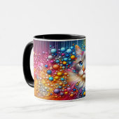 Belle tasse de chat Abstraite (Devant gauche)