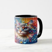 Belle tasse de chat Abstraite (Devant droit)