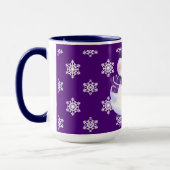 Belle tasse de couples de bonhomme de neige (Gauche)