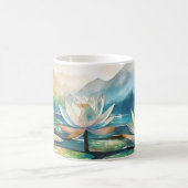 Belle tasse de fleurs de Lotus (Centre)